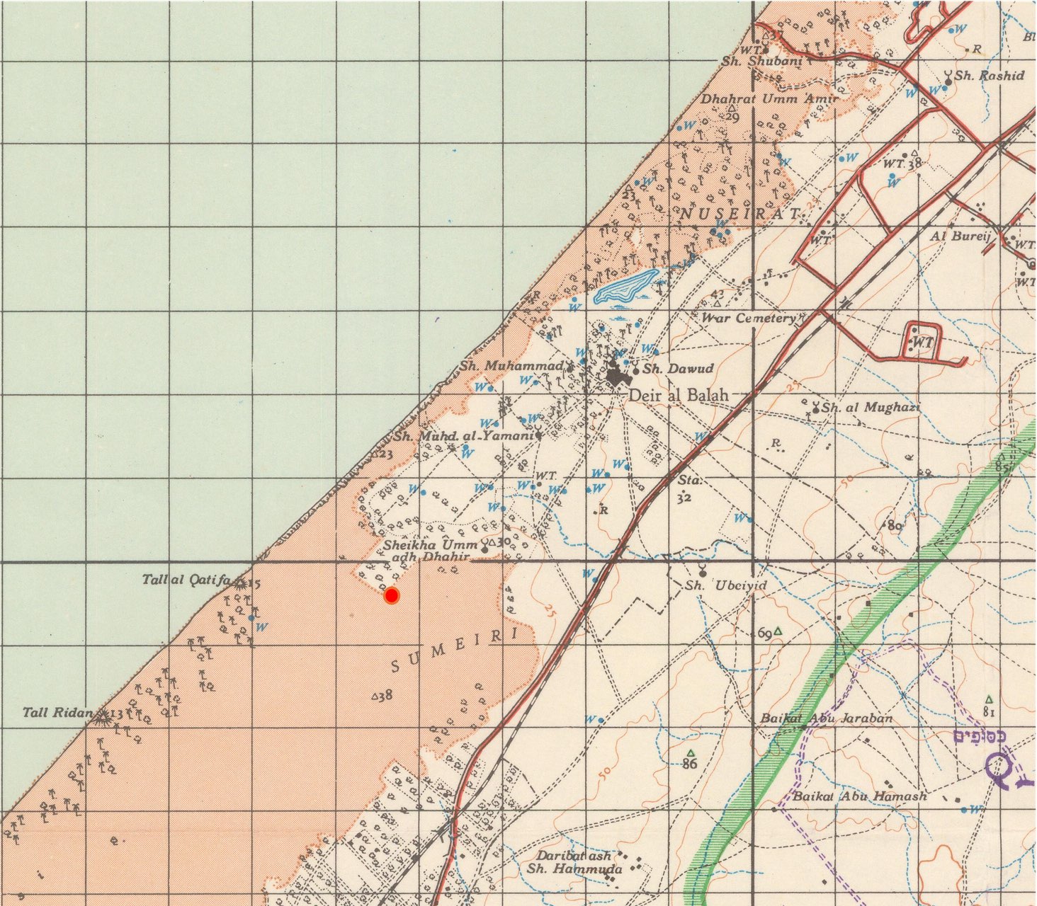 The place where the Sumayri dune and the excavation site meet.